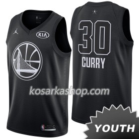 Dres Golden State Warriors Stephen Curry 30 2018 All Star Jordan Brand Crna Swingman - Dječji